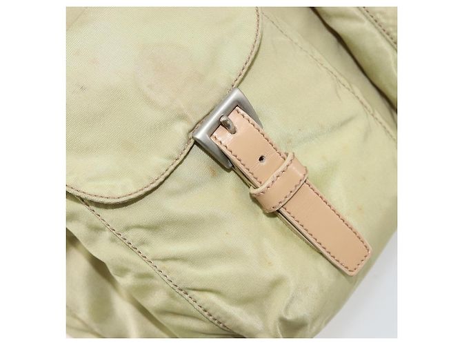 Zaino PRADA Nylon Verde Argento Auth 180684 - vista 28