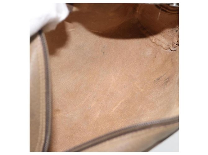 Borsa a tracolla GUCCI GG Supreme Web Sherry Line PVC Beige Oro Auth 181213 D'oro - vista 10