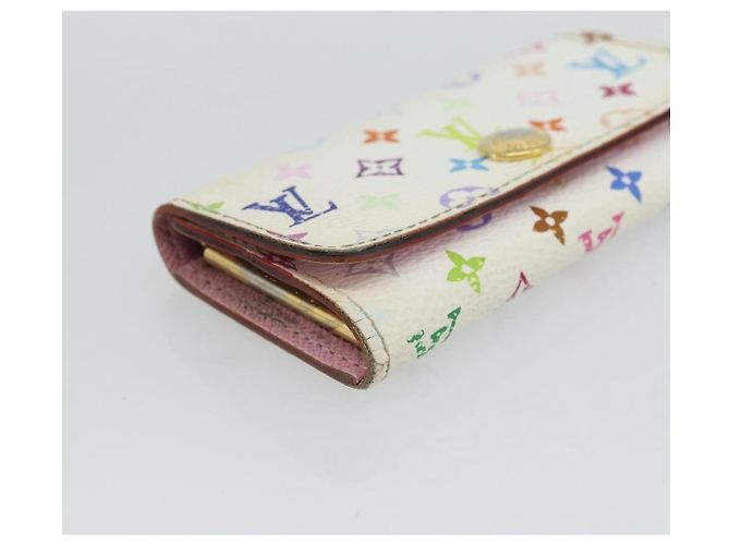 LOUIS VUITTON Monogram Multicolor Multicles 4 Key Case White M93731 Auth 181452 Bianco - vista 14