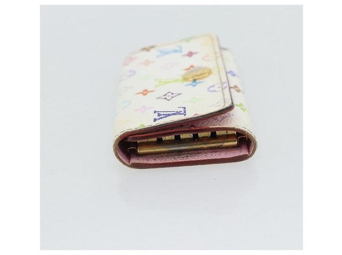 LOUIS VUITTON Monogram Multicolor Multicles 4 Key Case White M93731 Auth 181452 Bianco - vista 3