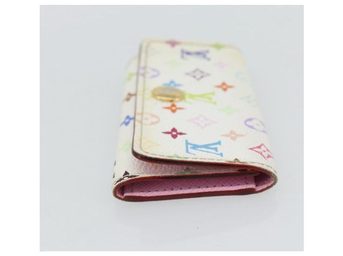 LOUIS VUITTON Monogram Multicolor Multicles 4 Key Case White M93731 Auth 181452 Bianco - vista 4