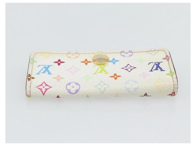 LOUIS VUITTON Monogram Multicolor Multicles 4 Key Case White M93731 Auth 181452 Bianco - vista 5