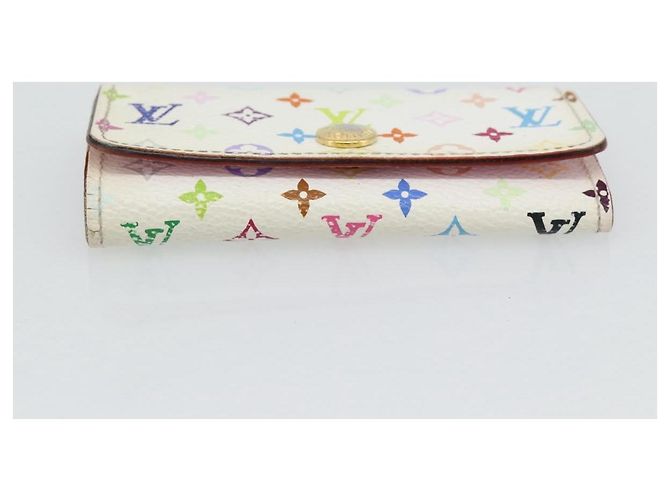 LOUIS VUITTON Monogram Multicolor Multicles 4 Key Case White M93731 Auth 181452 Bianco - vista 6