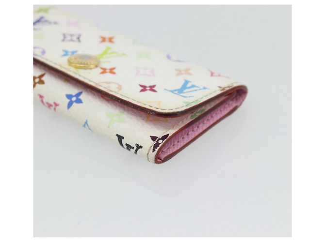 LOUIS VUITTON Monogram Multicolor Multicles 4 Key Case White M93731 Auth 181452 Bianco - vista 7