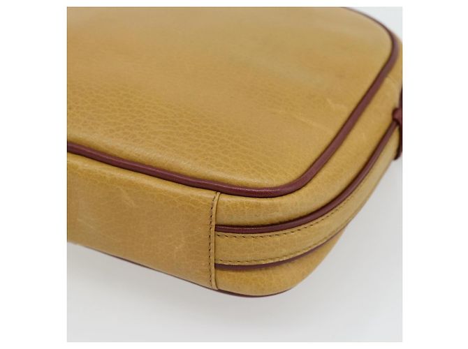CARTIER Must Line Schultertasche Leder Gelbgold Auth BA12956 Golden - Ansicht 15