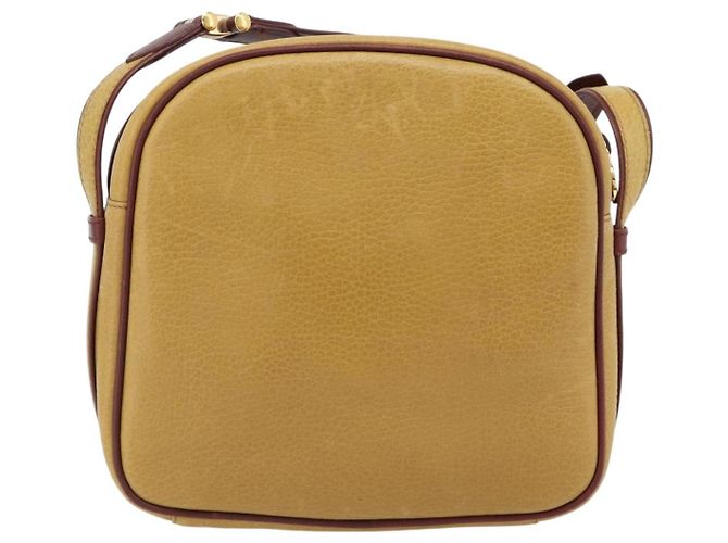 CARTIER Must Line Schultertasche Leder Gelbgold Auth BA12956 Golden - Ansicht 2