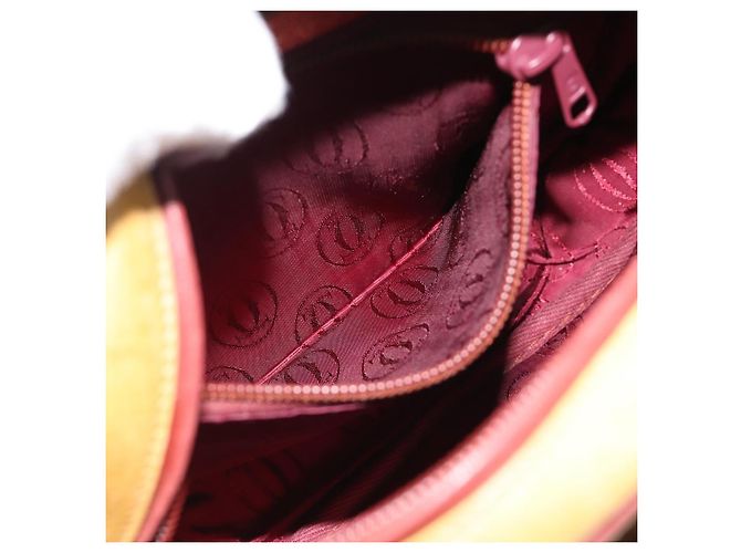 CARTIER Must Line Schultertasche Leder Gelbgold Auth BA12956 Golden - Ansicht 21