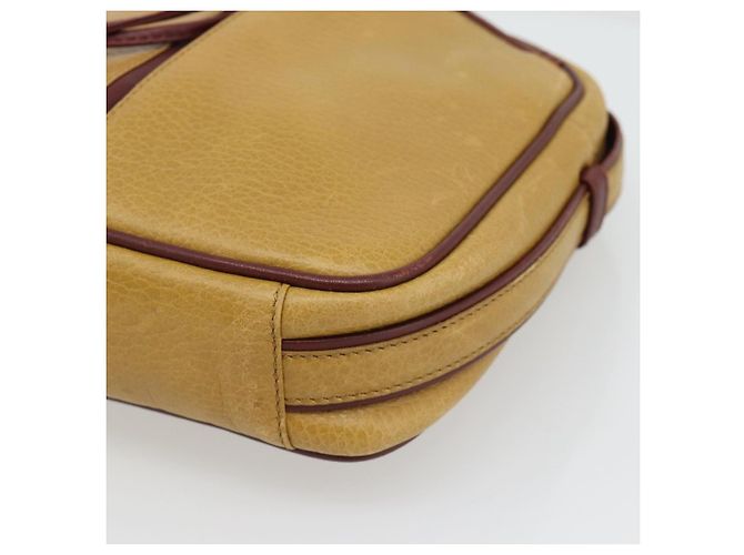 CARTIER Must Line Schultertasche Leder Gelbgold Auth BA12956 Golden - Ansicht 9