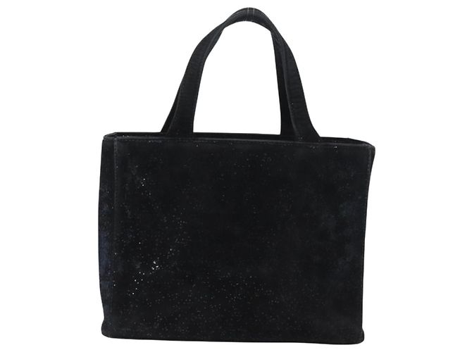 Borsa Gianni Versace in scamosciato nero e oro Auth BA12723A D'oro - vista 2