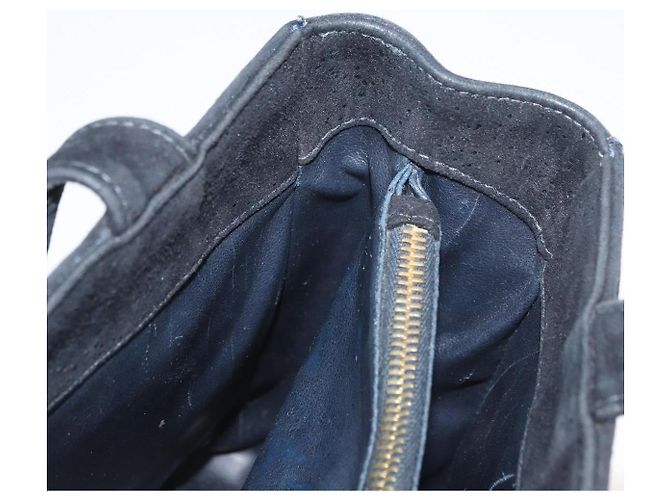 Borsa Gianni Versace in scamosciato nero e oro Auth BA12723A D'oro - vista 23