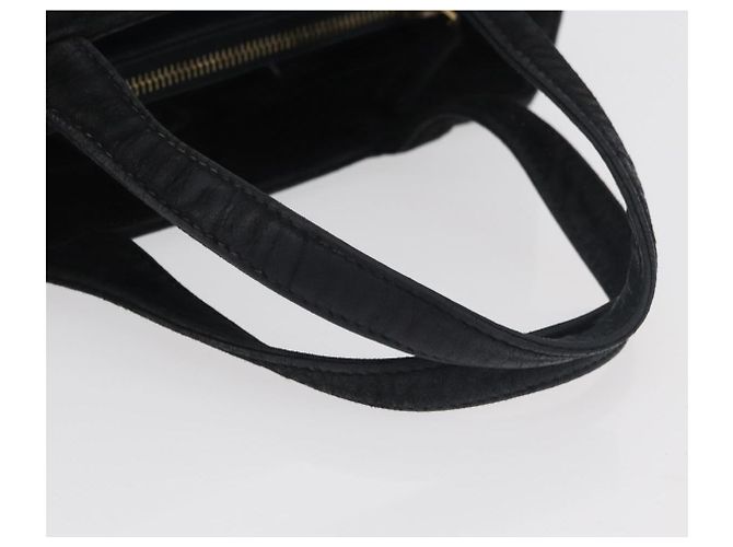 Borsa Gianni Versace in scamosciato nero e oro Auth BA12723A D'oro - vista 7