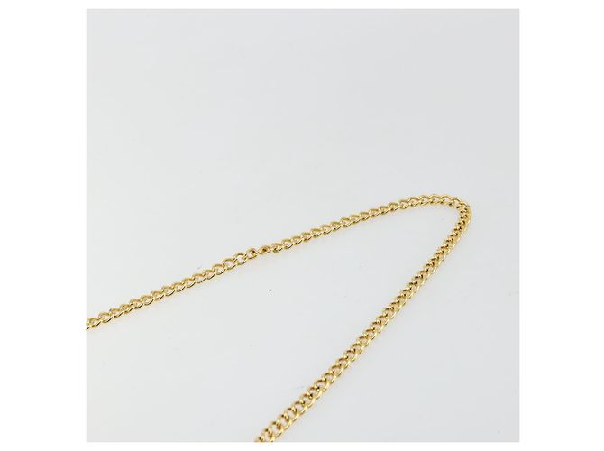 Salvatore Ferragamo Gancini Chain Bag Pelle vernice Nero Oro Auth bs35209 D'oro - vista 8