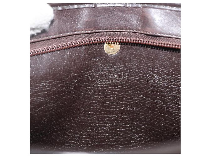 Borsa a Spalla Christian Dior Trotter Canvas Oro Beige Auth 179906 D'oro - vista 11