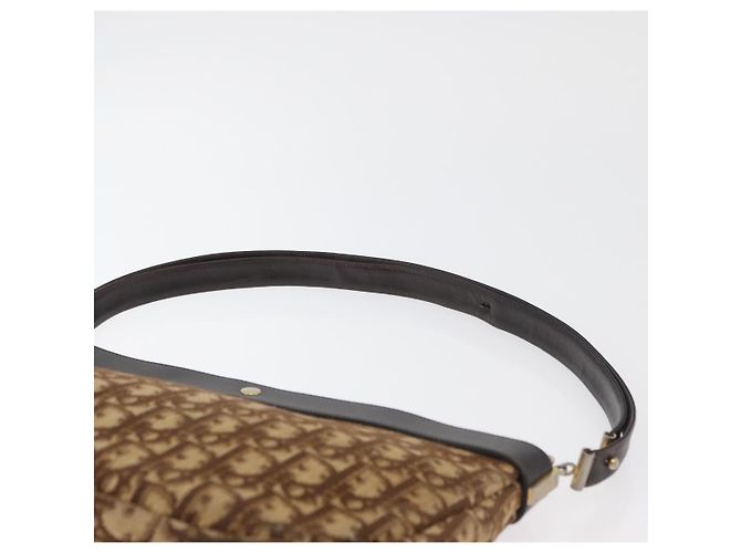 Borsa a Spalla Christian Dior Trotter Canvas Oro Beige Auth 179906 D'oro - vista 14