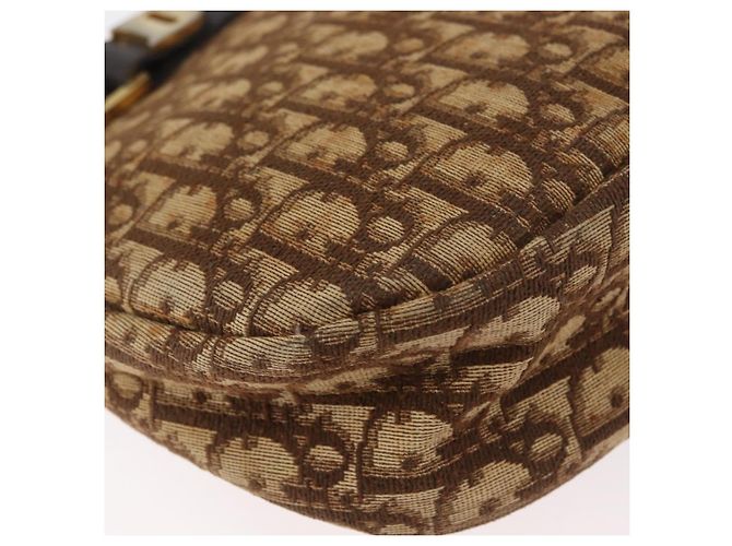Borsa a Spalla Christian Dior Trotter Canvas Oro Beige Auth 179906 D'oro - vista 16