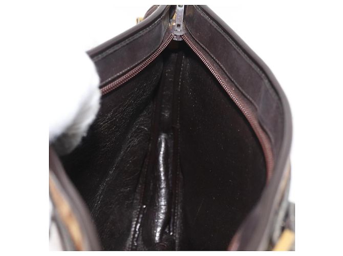 Borsa a Spalla Christian Dior Trotter Canvas Oro Beige Auth 179906 D'oro - vista 19