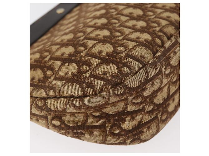 Borsa a Spalla Christian Dior Trotter Canvas Oro Beige Auth 179906 D'oro - vista 9