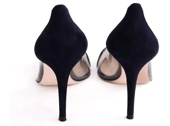 Gianvito Rossi Tacchi blu marina Blu navy - vista 2