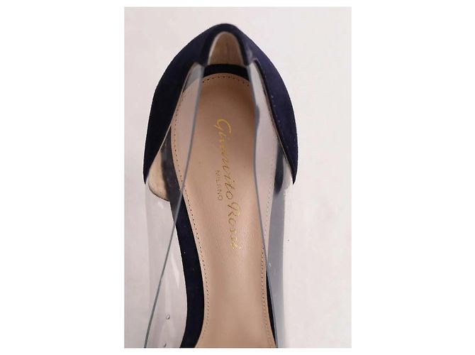 Gianvito Rossi Tacchi blu marina Blu navy - vista 4