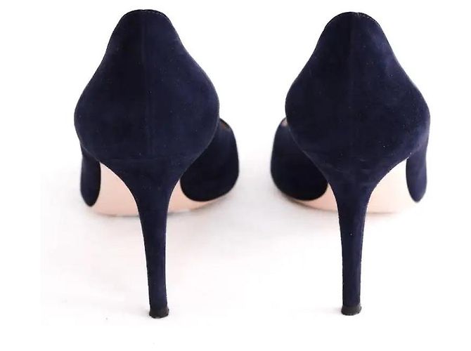Gianvito Rossi Tacchi blu marina Blu navy - vista 2