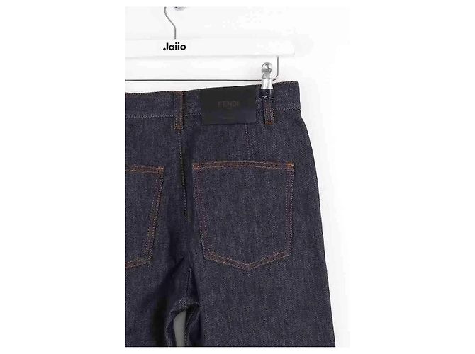 Fendi Jeans dritti blu navy - vista 4