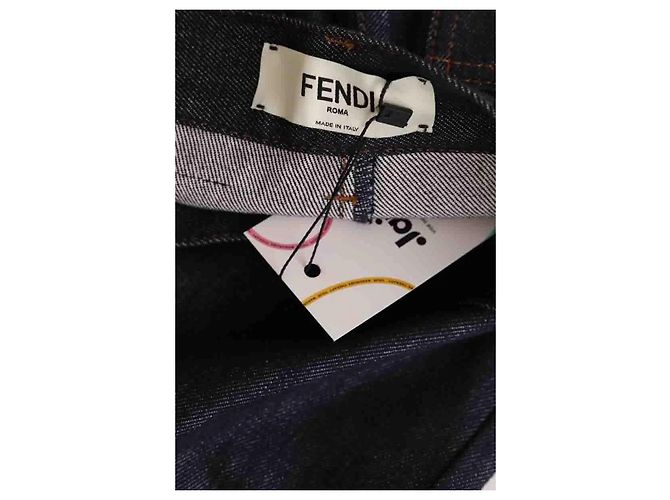 Fendi Jeans dritti blu navy - vista 5