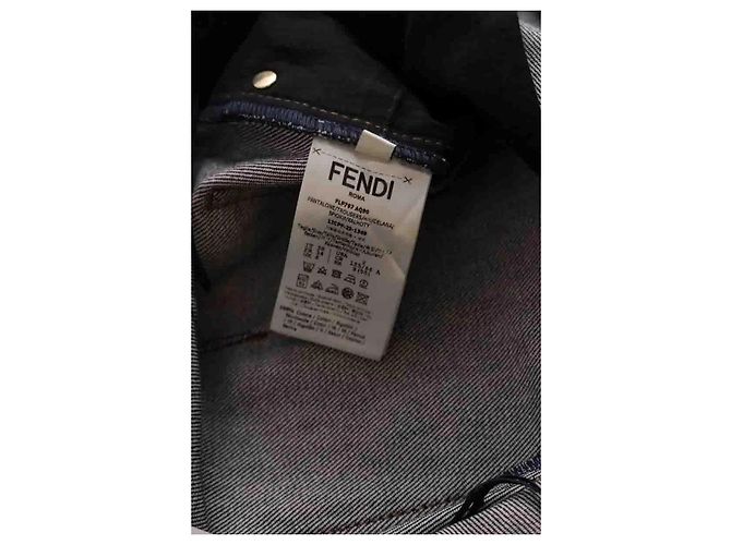 Fendi Jeans dritti blu navy - vista 6