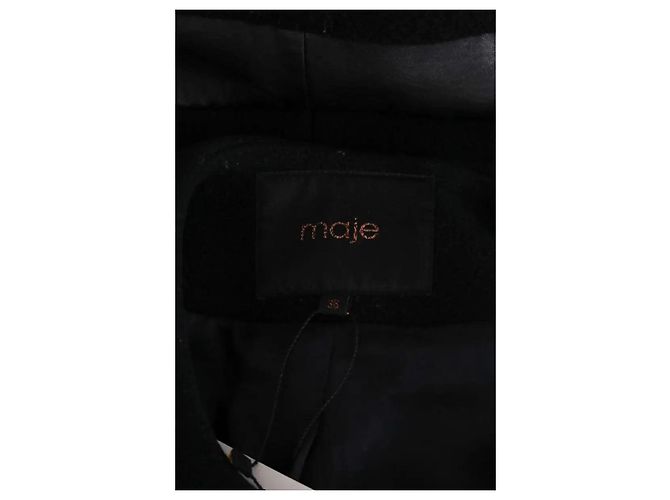 Maje Cappotto nero - vista 5