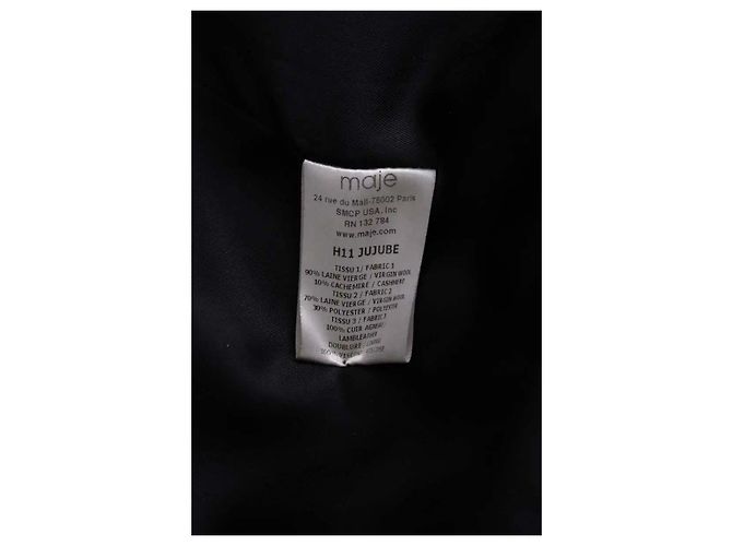 Maje Cappotto nero - vista 6