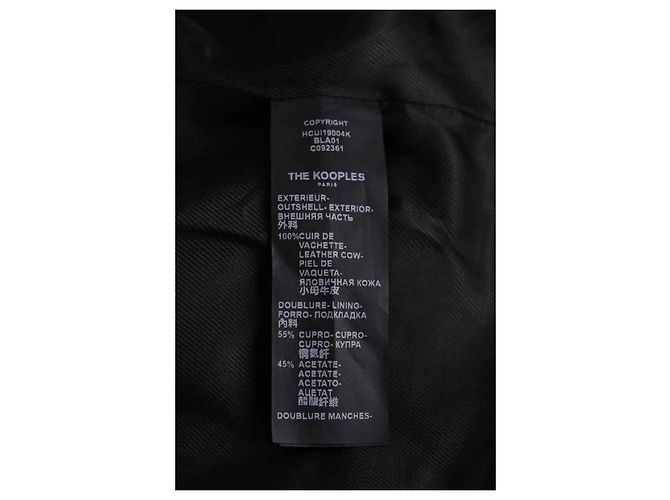 The Kooples Giacca nera Nero - vista 6
