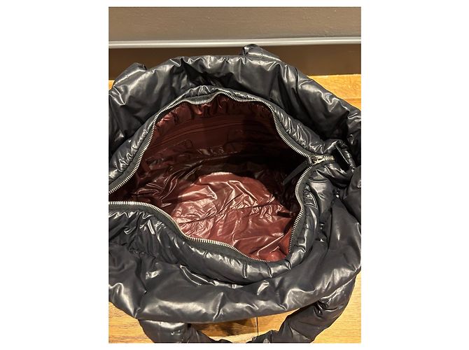 Chanel Borsa Tote in Nylon Trapuntato Nero - vista 9