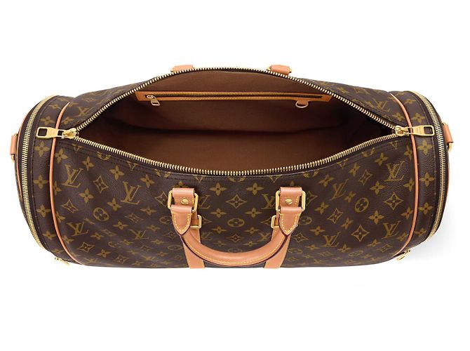 Louis Vuitton Monogram Keepall 50 Tennis Castaño Monograma - vista 2