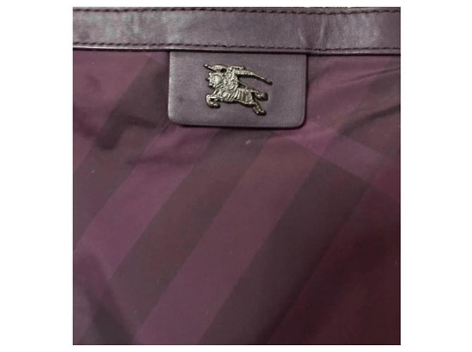 Borsa Tote Burberry in Nylon Viola Porpora - vista 3