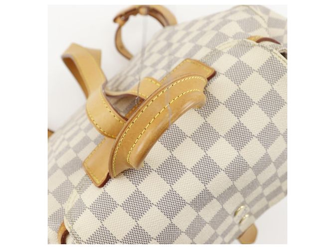 Louis Vuitton Speron Rucksack aus Damier Azur Canvas Weiß - Ansicht 5