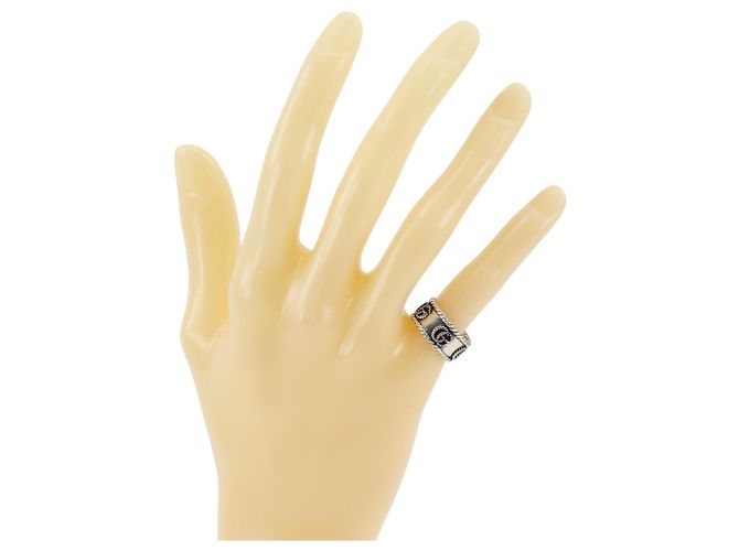 Gucci Double G Ring mit breitem Band - Ansicht 2