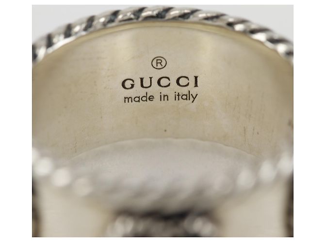 Gucci Double G Ring mit breitem Band - Ansicht 7