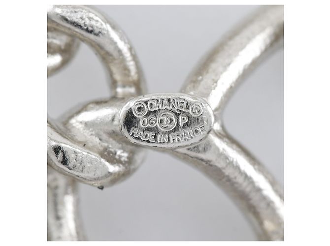 Broche Chanel Coco Mark Prata - vista 9