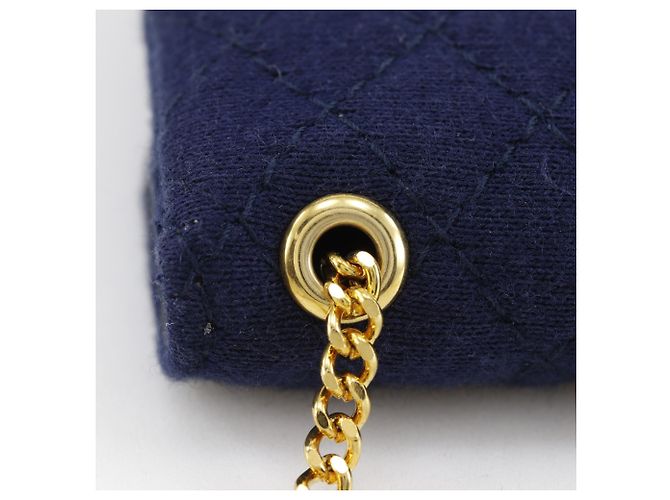 Pochette Chanel Navy Chain Azul marino - vista 11