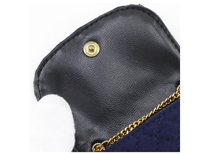 Pochette Chanel Navy Chain Azul marino - vista 7