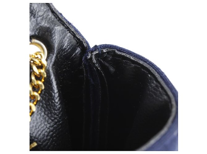 Pochette Chanel Navy Chain Azul marino - vista 8