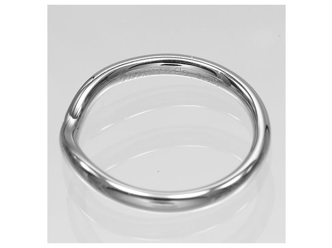 Tiffany & Co. geschwungener Ring aus Platin mit Diamant - Ansicht 4