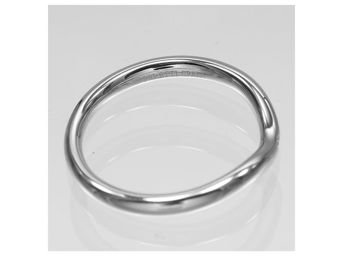 Tiffany & Co. geschwungener Ring aus Platin mit Diamant - Ansicht 5