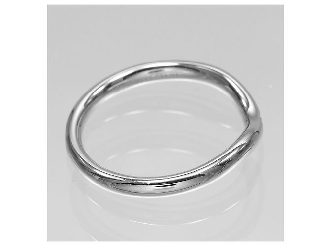 Tiffany & Co. geschwungener Ring aus Platin mit Diamant - Ansicht 7