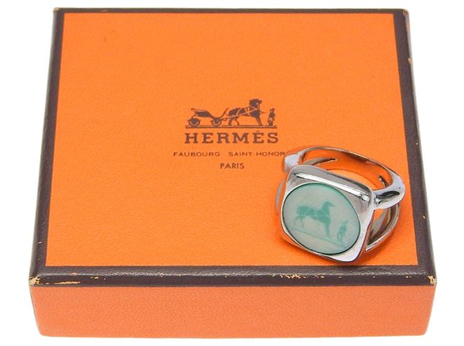 Ring Hermès Anello Corozo Hermes in Argento 925 - vista 6