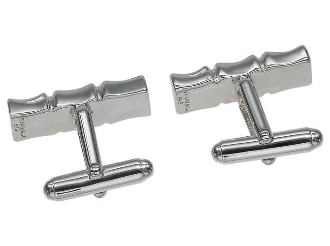 Gemelli Tiffany & Co. Bamboo in argento 925 - vista 2