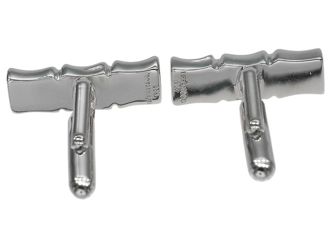 Gemelli Tiffany & Co. Bamboo in argento 925 - vista 3