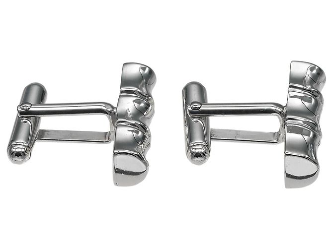 Gemelli Tiffany & Co. Bamboo in argento 925 - vista 5