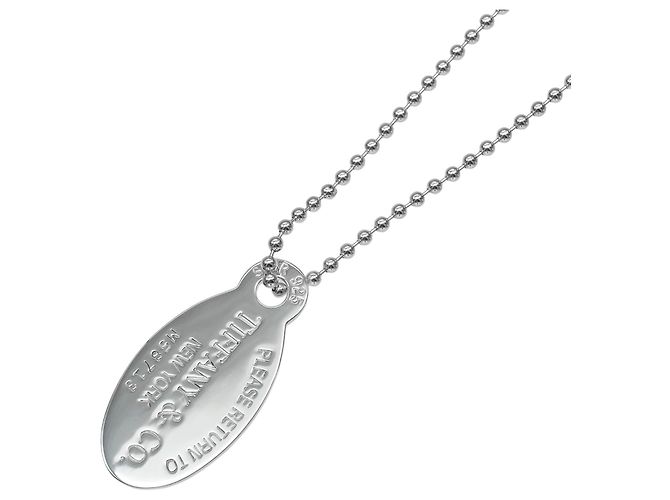 Collana con pendente ovale Return to Collection in argento sterling Tiffany & Co. - vista 4