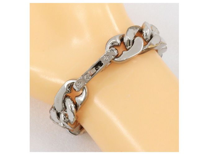 Pulseira Charm Louis Vuitton LV Chain Links Prata - vista 3