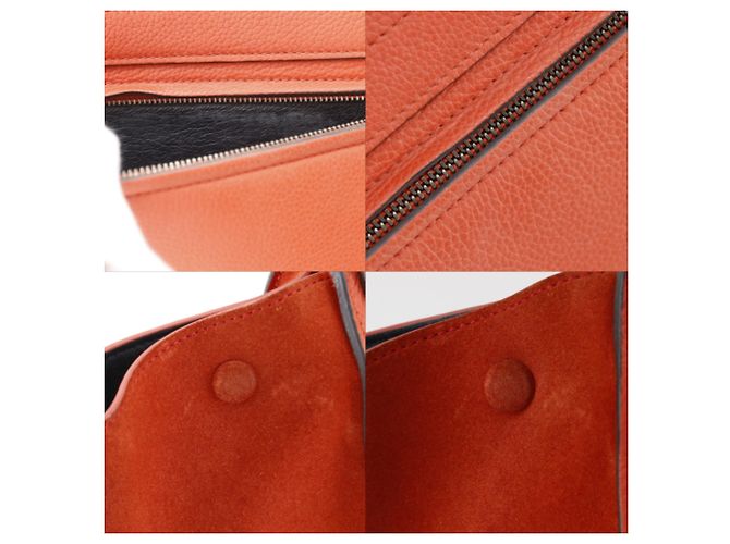 Céline Borsa Celine Trapeze Medium Arancione - vista 10